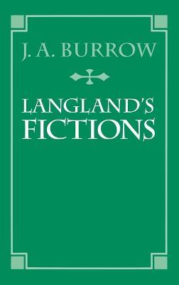 Langland's Fictions - J. A. Burrow - cover