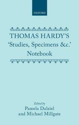 Thomas Hardy's 'Studies, Specimens &c.' Notebook - Thomas Hardy - cover