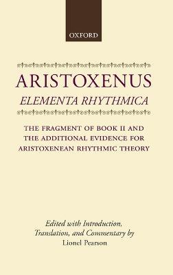 Aristoxenus Elementa Rhythmica - Editor - cover