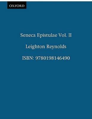Seneca Epistulae Vol. II - cover