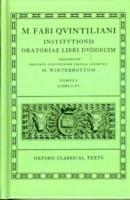 Quintilian Institutionis Oratoriae Vol. I - cover