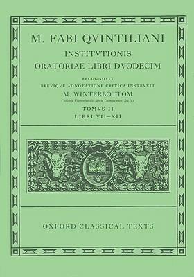 Quintilian Institutionis Oratoriae Vol. II - cover