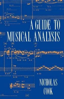 A Guide to Musical Analysis - Nicholas Cook - cover
