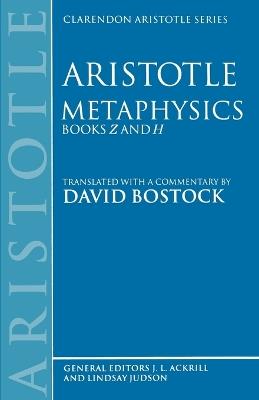 Metaphysics Books Z and H - Aristotle - cover