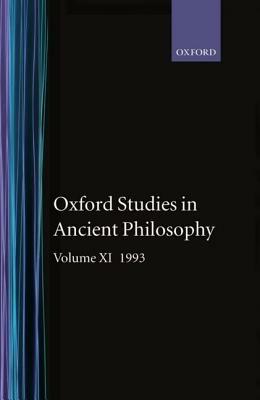 Oxford Studies in Ancient Philosophy: Volume XI: 1993 - cover