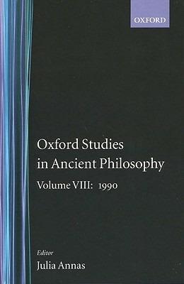 Oxford Studies in Ancient Philosophy: Volume VIII: 1990 - cover