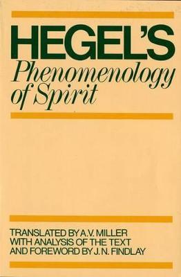 Phenomenology of Spirit - G. W. F. Hegel - cover