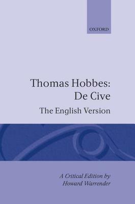 De Cive: The English Version - Thomas Hobbes - cover