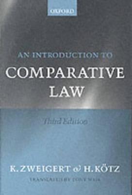An Introduction to Comparative Law - Konrad Zweigert,Hein Kötz - cover