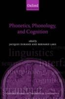 Phonetics, Phonology, and Cognition - cover