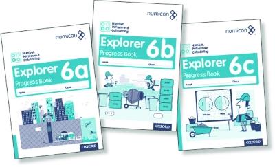 Numicon: Number, Pattern and Calculating 6 Explorer Progress Books ABC (Mixed pack) - Tony Wing,Jayne Campling,Adella Osborne - cover