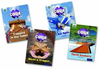 Project X CODE Extra: Light Blue Book Band, Oxford Level 4: Dragon Quest and Wild Rides, Mixed Pack of 4 - Jan Burchett,Sara Vogler,Alison Hawes - cover