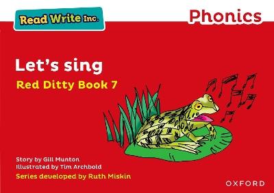 Read Write Inc. Phonics: Let's Sing (Red Ditty Book 7) - cover