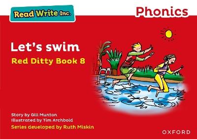 Read Write Inc. Phonics: Let's Swim (Red Ditty Book 8) - Gill Munton - cover
