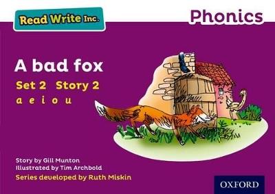 Read Write Inc. Phonics: A Bad Fox (Purple Set 2 Storybook 2) - Gill Munton - cover