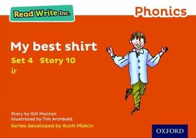 Read Write Inc. Phonics: My Best Shirt (Orange Set 4 Storybook 10) - Gill Munton - cover