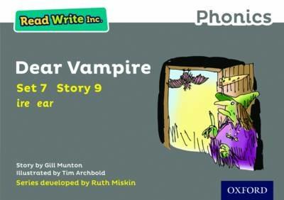 Read Write Inc. Phonics: Dear Vampire (Grey Set 7 Storybook 9) - Gill Munton - cover
