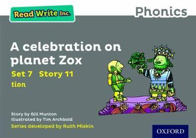 Read Write Inc. Phonics: A Celebration on Planet Zox (Grey Set 7 Storybook 11) - Gill Munton - cover