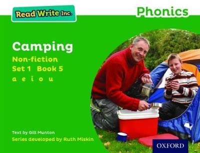 Read Write Inc. Phonics: Camping (Green Set 1 Non-fiction 5) - Gill Munton - cover