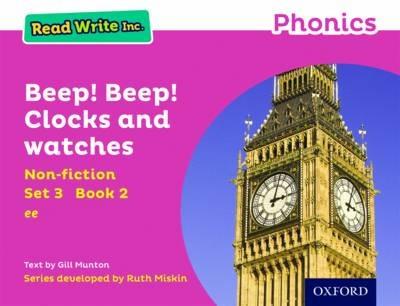 Read Write Inc. Phonics: Beep! Beep! Clocks and Watches (Pink Set 3 Non-fiction 2) - Gill Munton - cover