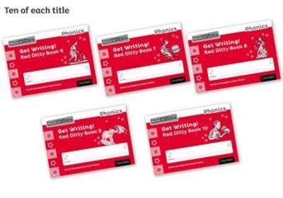 Read Write Inc. Phonics: Get Writing! Red Ditty Books 6-10 Pack of 50 - Ruth Miskin - cover
