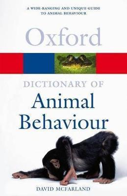 A Dictionary of Animal Behaviour - David McFarland - cover