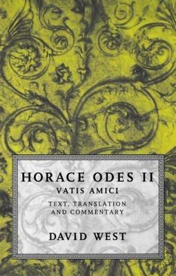 Horace: Odes II: Vatis Amici - Horace - cover