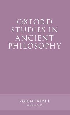 Oxford Studies in Ancient Philosophy, Volume 48 - cover