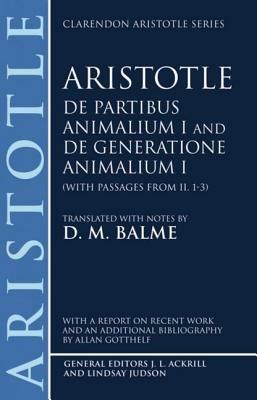 De Partibus Animalium I and De Generatione Animalium I (with passages from Book II. 1-3) - Aristotle - cover