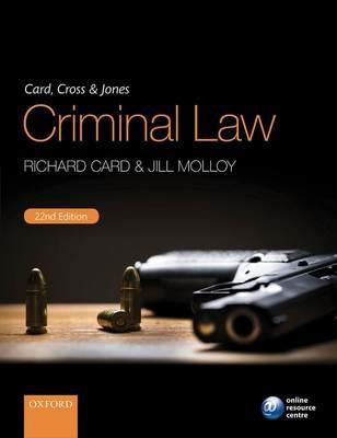Card, Cross & Jones Criminal Law - Richard Card,Jill Molloy - cover