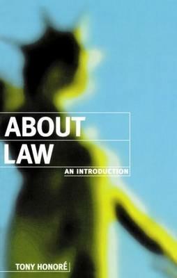 About Law: An Introduction - Tony Honore - cover