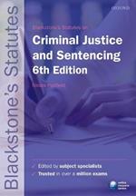 Blackstone's Statutes on Criminal Justice & Sentencing