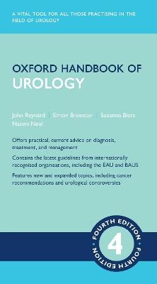 Oxford Handbook of Urology - John Reynard,Simon F. Brewster,Suzanne Biers - cover