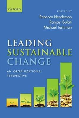 Leading Sustainable Change: An Organizational Perspective - cover