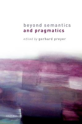 Beyond Semantics and Pragmatics - cover