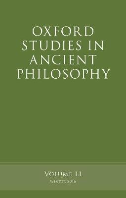 Oxford Studies in Ancient Philosophy, Volume 51 - cover
