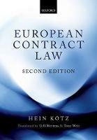 European Contract Law - Hein Kotz - cover