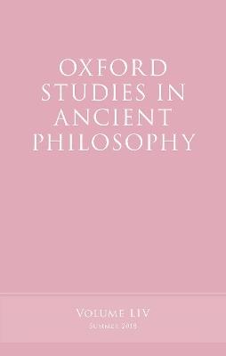 Oxford Studies in Ancient Philosophy, Volume 54 - cover