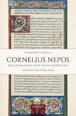 Cornelius Nepos, The Commanders of the Fifth Century BCE: Introduction, Text, and Commentary - Francesco Ginelli - cover