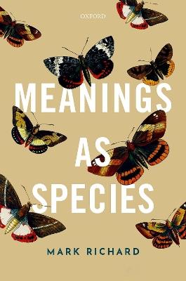 Meanings as Species - Mark Richard - cover