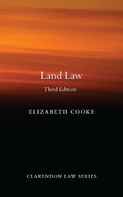 Land Law - Elizabeth Cooke - cover
