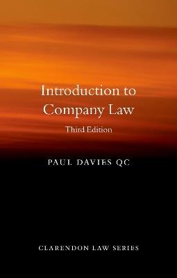 Introduction to Company Law - Paul Davies - cover