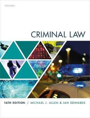 Criminal Law - Michael Allen,Ian Edwards - cover