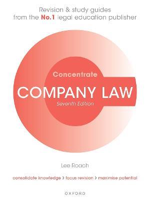 Company Law Concentrate: Law Revision and Study Guide - Lee Roach - cover