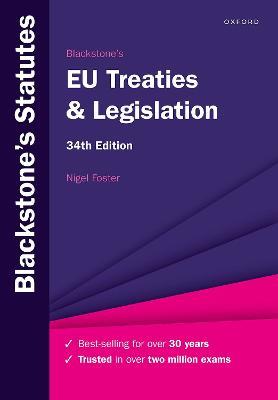 Blackstone's EU Treaties & Legislation - Nigel Foster - cover