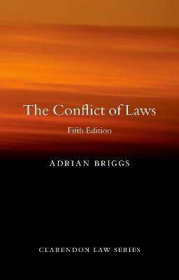 The Conflict of Laws - Adrian Briggs - cover