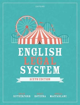English Legal System - Helen Rutherford,Birju Kotecha,Angela Macfarlane - cover