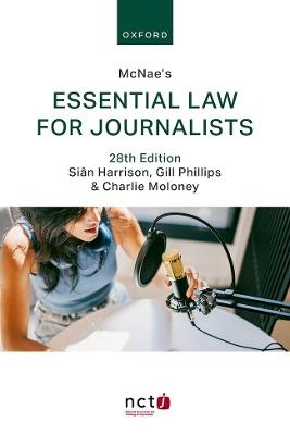 McNae's Essential Law for Journalists - Sian Harrison,Gill Phillips,Charlie Moloney - cover