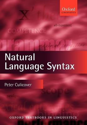 Natural Language Syntax - Peter W. Culicover - cover