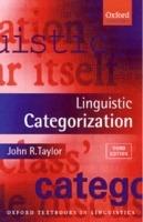 Linguistic Categorization - John R. Taylor - cover